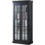 Polich Black And White Storage Curio Cabinet