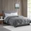 Polyester Microfiber 3M Scotchgard Solid Twin Blanket In Charcoal