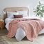 Polyester Solid Chenille Chunky Knit Throw In Blush
