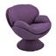 Port Leisure Accent Chair In Purple Fabric