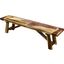 Porter Designs Kalispell Solid Sheesham Wood Dining Bench In Natural 07-116-01-PDU115