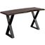 Porter Designs Manzanita Live Edge Solid Acacia Wood Console Table In Gray