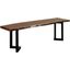 Porter Designs Manzanita Live Edge Solid Acacia Wood Dining Bench In Brown 07-196-13-BN58HV-KIT