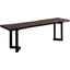 Porter Designs Manzanita Live Edge Solid Acacia Wood Dining Bench In Gray 07-196-13-BN58MV-KIT