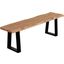 Porter Designs Manzanita Live Edge Solid Acacia Wood Dining Bench In Natural 07-196-13-BN58T-KIT
