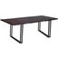 Porter Designs Manzanita Live Edge Solid Acacia Wood Dining Table In Gray 07-196-01-DT82MW-KIT