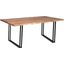 Porter Designs Manzanita Live Edge Solid Acacia Wood Dining Table In Natural 07-196-01-DT82NW-KIT
