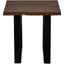 Porter Designs Manzanita Live Edge Solid Acacia Wood End Table In Brown 05-196-07-2340T-KIT