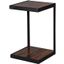 Porter Designs Manzanita Live Edge Solid Acacia Wood End Table In Brown 05-196-12-2438H