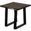 Porter Designs Manzanita Live Edge Solid Acacia Wood End Table In Gray 05-196-07-2330T-KIT