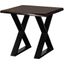 Porter Designs Manzanita Live Edge Solid Acacia Wood End Table In Gray 05-196-07-2330X-KIT