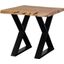 Porter Designs Manzanita Live Edge Solid Acacia Wood End Table In Natural 05-196-07-2310X-KIT
