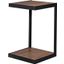Porter Designs Manzanita Live Edge Solid Acacia Wood End Table In Natural 05-196-12-2418N