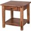Porter Designs Taos Solid Sheesham Wood End Table In Brown