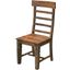 Porter Designs Taos Solid Sheesham Wood Ladderback Dining Chair In Brown