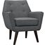 Posit Gray Upholstered Fabric Arm Chair