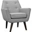 Posit Light Gray Upholstered Fabric Arm Chair