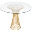 Powell Gold Leaf 36 Inch Side Table