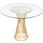 Powell Gold Leaf 42 Inch Side Table