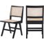 Preston Wood Dining Side Chair Set of 2 In Black