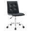 Prim Black Armless Mid Back Office Chair