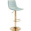 Prima Light Green and Gold Bar Chair