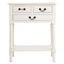 Primrose 3 Drawer Console Table in Distressed White