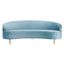 Primrose Curved Sofa In Light Blue