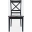 Asbury Park X Back Chair Set of 2 Black/Autumn
