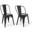 Promenade Black Bistro Dining Side Chair Set of 2