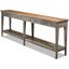 Provincial Gray Natural Top Hall Table
