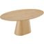 Provision Oak 75 Inch Oval Dining Table