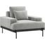 Proximity Light Gray Upholstered Fabric Arm Chair