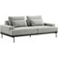 Proximity Light Gray Upholstered Fabric Sofa