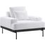 Proximity White Upholstered Fabric Arm Chair