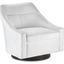 Pryce Swivel Chair In Black and White