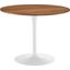 Pursuit 40 Inch Dining Table In Walnut White