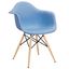 Pyramid Blue Dining Arm Chair EEI-182-BLU