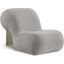Quadra Fabric Accent Chair In Taupe