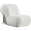 Quadra Fabric Accent Chair In Cream