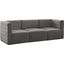 Quincy Velvet Modular Sofa In Grey