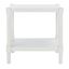 Rafiki Rectangle Accent Table in Distressed White