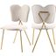 Randmore Cream Velvet Dining Chair Set of 2