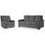 Rannis Full Sofa Sleeper and Recliner In Pewter