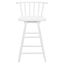 Ray Swivel Counter Stool in White