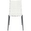 Rayne Woven Dining Chair in White and Black