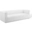 Reflection Channel Tufted Upholstered Fabric Sofa EEI-3881-WHI
