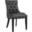 Regent Black Tufted Faux Leather Dining Chair
