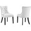 Regent Dining Side Chair Fabric Set of 2 In White