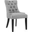 Regent Light Gray Tufted Fabric Dining Side Chair